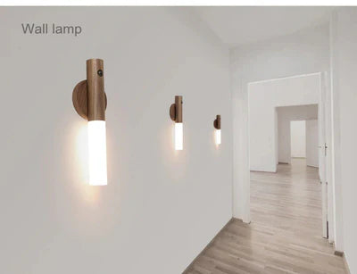 Creative Intelligent Wooden Motion Sensor Night Light